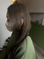 ウルスヘアー 山王通店(ulus hair) ロングウルフ×オリーブベージュ