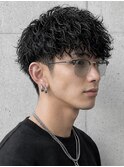 大人スペインカールバロックパーマ刈り上げツイストスパイラル