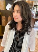 ロングレイヤー顔まわりハッシュカットウルフカットレイヤーボブ