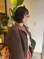 ソエラ(Soera)&nbsp;フェイスレイヤーと切りっぱなしボブ/ラベンダーブラウン