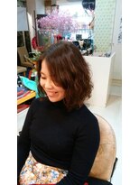 ヘアースタジオエル ゆるふわパーマスタイル