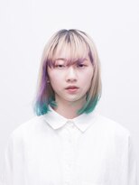 ヘア サロン イエロー(hair salon YELLOW) ビビッド裾カラー