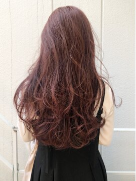 アイティー バイ アルバム 浦和店(IT by ALBUM) ピンクロング_ココアブラウンフリンジウェーブ_ba276112