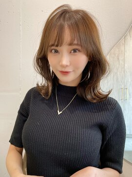 ルームバイシー 新宿(Loom. by Sea) くびれヘア/韓国ヘア/似合わせカット/ベージュカラー