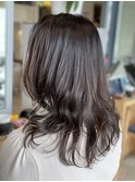 ダークブラウン/ゆるふわ巻き