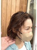 クセ毛風パーマボブ