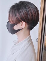 【morio原宿】前下がりハンサムショート　刈り上げ女子　耳出し