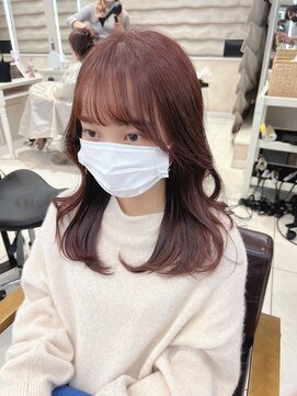 ユーフォリア 銀座(Euphoria) くびれヘア/レイヤーカット/ピンクブラウン 担当 戸田