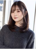【白川】20代30代40代小顔カットくびれヘア斜めバング23.2.19