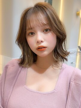 シーシンジュク 新宿南口(Sea shinjuku) 大人ガーリー/前髪/顔周りレイヤー×ブリーチなし韓国ヘア[新宿]