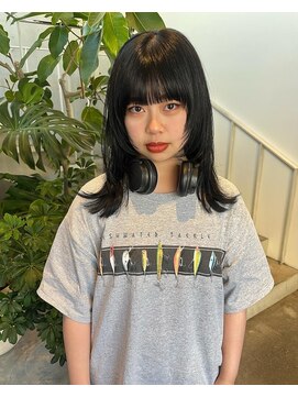 アクアオモテサンドウ(ACQUA omotesando) △ロングウルフカットレイヤーカットアッシュグレーシュ髪質改善