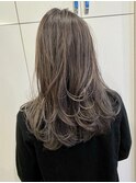ブリーチなしミルクティーグレージュ