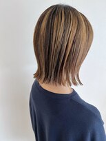 ヘアーサロン フーガ 春日部店(HAIR SALON fuuga)&nbsp;ハイライト×切りっぱなしボブ