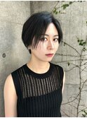 前髪なし/ハンサム/ショート/ウルフ/ヘア/かっこいい
