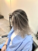 ブレンド 渋谷(BLend)&nbsp;20代30代40代白髪ぼかしハイライト小顔ショートボブミニウルフ