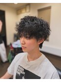 波巻きパーマ