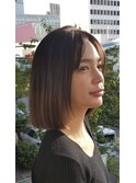 ナチュラルストレートボブカラー