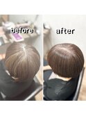 【髪質改善】白髪ぼかし【立川】