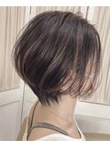 【コトノハ】その1エアーストレート小顔束感ショートハイライト