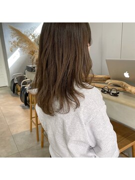 ミント(mint) ブリーチなしダブルカラー！オリーブベージュ！