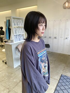 クリアーオブヘアー 池下店(clear OF HAIR) 黒髪ウルフカット