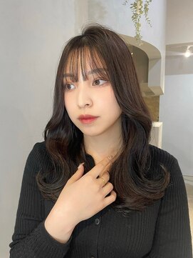 シー(See.) 艶感グレージュカラー×顔周りレイヤー　i