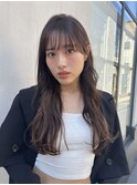 韓国風シースルーロングレイヤー