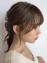 プラチナ(PLATINA) 薄め前髪ベージュレイヤーカットハッシュカットサイドバング