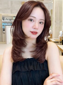 グランド(GRAND) セミロング30代40代ストレートレイヤー前髪なし前髪あり表参道