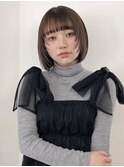 ボブレイヤーくびれ前髪顔まわりレイヤー 渋谷 表参道