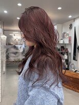 カルテ(QUARTE)&nbsp;ブリーチなしダブルカラー　ワインレッド