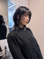 ツキヘア(TUKI hair)&nbsp;レイヤー/ウルフ/ミディアム/顔まわりレイヤー/ハッシュカット