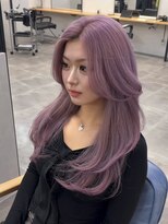 エル オオサカ 心斎橋店(L. OSAKA) パープルガーネット/レイヤーカット