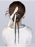 【お呼ばれヘアメ】カチモリシニヨン