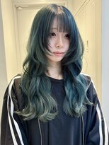 シーク 八王子(CHIC)&nbsp;ウルフレイヤー×ブリーチカラーミントブルー【八王子】