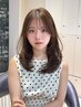 【泉指名限定】オリーブ/ブラウン系透明感カラー+髪質改善トリートメント