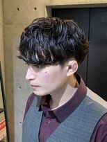 ブルニール 中崎町(BLEUNIR) シャドウパーマ マッシュ ナチュラルパーマ