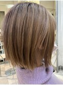 パツッとボブ×フォギーベージュ【松戸市　上本郷　BEST HAIR】
