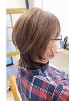 シャメル(Chamel)&nbsp;トップふんわりウルフカット◇40代50代ヘアスタイル