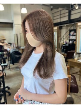 アリー 原宿 表参道(ALLY) [ALLY松村]ブリーチなし☆ミルクティーベージュ