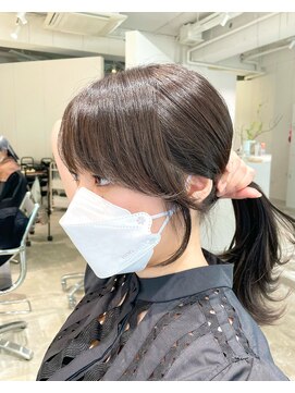 ストレータ バイ マリオ(Strata by mario) ［横山］韓国風結んでもかわいいサイドバング×もみれ毛ロング