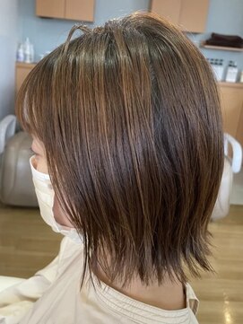 エス ハート オブ ヘアー 名東店(Heart of HAIR) 【ES 川原】 Autumn Style #21 外ハネ切りっぱなしミディアム