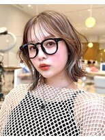 アフロートリノ(AFLOAT Leino)&nbsp;【修】20代30代40代◎透明感カラー×韓国切りぱなしボブ