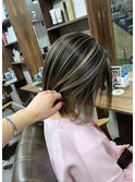 #黒髪#ボブルフ#ネビージュ#小顔#ワンレン