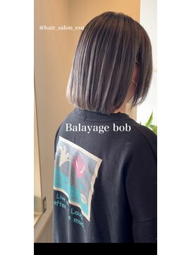 エス(esu) バレイヤージュボブ