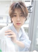 シースルー前髪/抜け感ヘア/オンブレ/ウルフショート/新百合ヶ丘