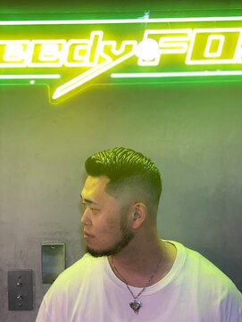 グリーディーフォックス 三軒茶屋(GreedyFOX) 波巻き/マッシュパーマ/ウルフ/ハイライト<理容室>三軒茶屋