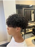 波巻きスパイラルパーマ　ツイストスパイラルパーマ　メンズヘア