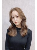 サラ艶ロングレイヤーカットサイエンスアクア髪質改善韓国ヘア