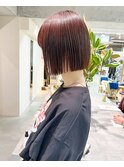 【mee.】前髪/マチルダボブ/ピンクベージュ／ウルフ／表参道3